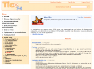 Tice74 : page rubrique