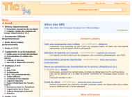 Tice74 : page accueil