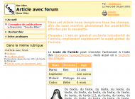 Article, site de démo